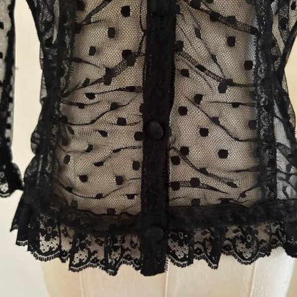 Vintage Betsey Johnson Lace Cardigan - Picture 5 of 7